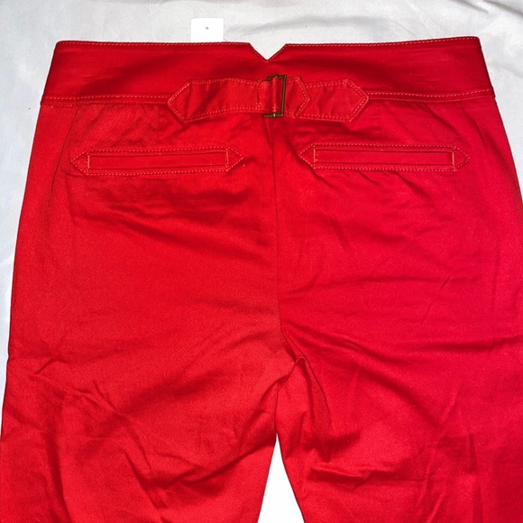 Ann Taylor Loft flared red pants size 2 - Picture 6 of 8